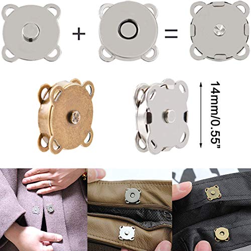 Coser Botones De Presión 20 Juegos 14 Mm Botón De Imán Elaboración De Ropa Ideal Para Coser Ropa Artesanal Para Coser Para Bolsos Bolsos Ropa Abrigos Chaquetas Rompevientos Bolsa De Dinero Mochila