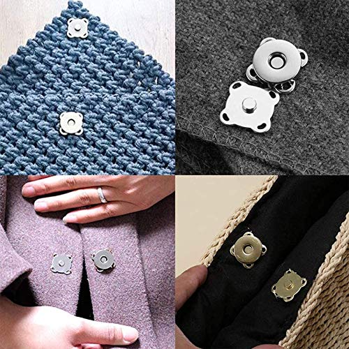 Coser Botones De Presión 20 Juegos 14 Mm Botón De Imán Elaboración De Ropa Ideal Para Coser Ropa Artesanal Para Coser Para Bolsos Bolsos Ropa Abrigos Chaquetas Rompevientos Bolsa De Dinero Mochila