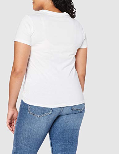 cotton division WORADIATS003 Camiseta, Blanco, L para Mujer