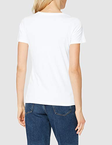 cotton division WORADIATS004 Camiseta, Blanco, M para Mujer