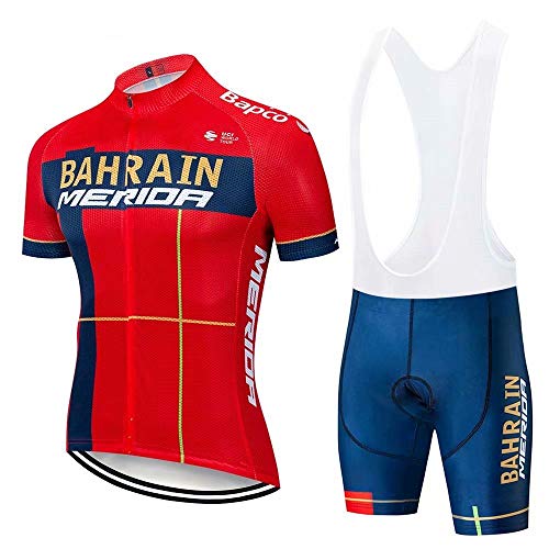 CQXMM Ropa Conjunto Traje Equipacion Ciclismo Hombre Verano con 3D Acolchado De Gel, Maillot Ciclismo + Pantalon/Culote Bicicleta para MTB Ciclista Bici