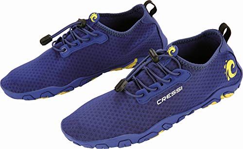 Cressi Molokai Shoes Calzado Deportivo multipropósito, Unisex Adulto, Azul/Amarillo, 41 EU