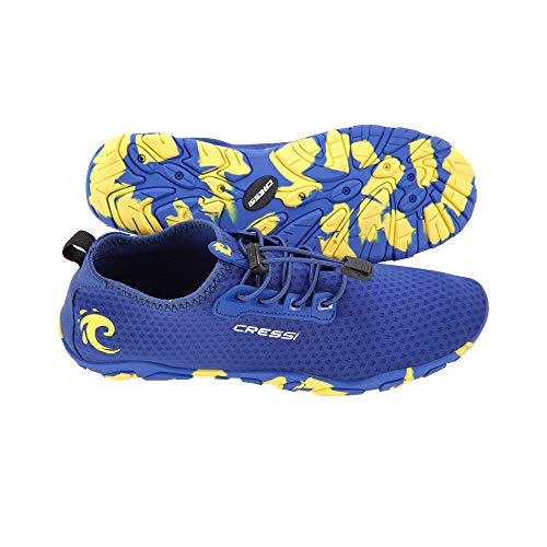 Cressi Molokai Shoes Calzado Deportivo multipropósito, Unisex Adulto, Azul/Amarillo, 41 EU