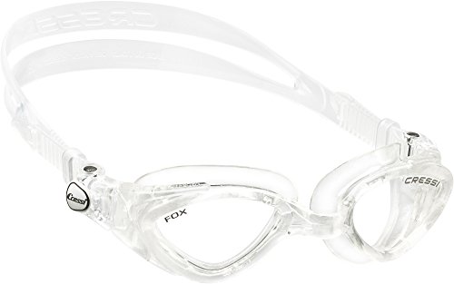 Cressi Premium Gafas de Natación para Adulto, Fox, Transparente/Lentes Claros