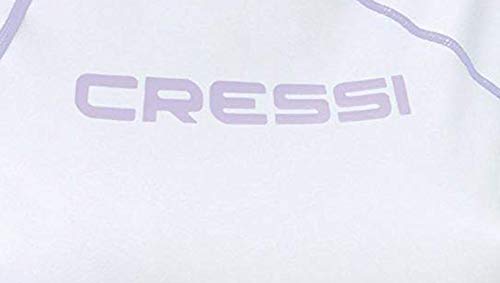 Cressi Rash Guard Camiseta con Filtro de Protección UV UPF 50+, Mujer, Blanco, XL