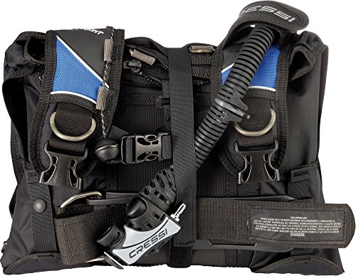 Cressi Travelight 2.0 Chaleco hidrostático, Hombres, Negro/Azul, M/3