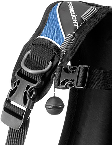 Cressi Travelight 2.0 Chaleco hidrostático, Hombres, Negro/Azul, M/3