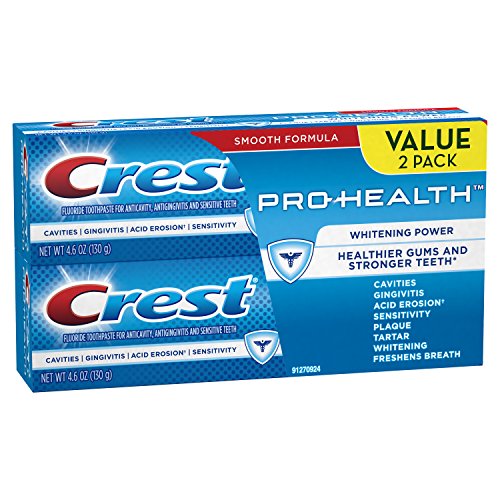 Crest Pro-Health - Pasta dental, 4.6 Ounce, Twin, Potencia de blanqueamiento, 2