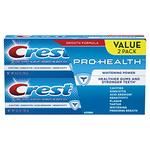 Crest Pro-Health - Pasta dental, 4.6 Ounce, Twin, Potencia de blanqueamiento, 2