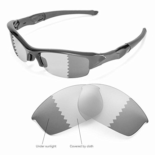 Cristales de Recambio Compatibles para Oakley Flak Jacket,Fotocromatico