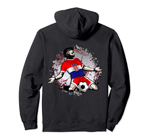 Croacia Fútbol Bandera Nacional Croata Football Lovers Sport Sudadera con Capucha