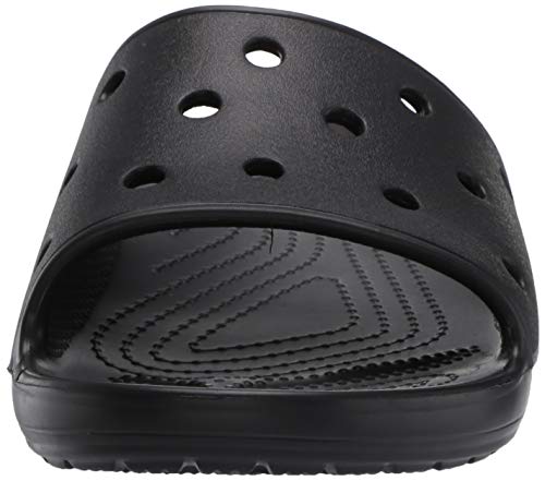 Crocs Classic Crocs Slide Unisex Adulta Zuecos, Negro (Black), 42/43 EU