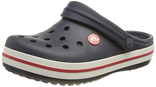 Crocs Crocband Clog Kids Unisex Niños Zuecos, Azul (Navy/Red), 23/24 EU