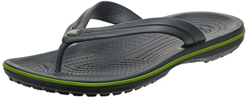 Crocs Crocband Flip Unisex Adulta Chancleta, Gris (Graphite Volt Green), 41/42 EU