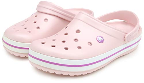 Crocs Crocband Unisex Adulta Zuecos, Rosa (Pearl Pink Wild Orchid), 36/37 EU