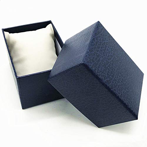 CRTTRC Roja del Reloj Moda Negro/Azul/Caja del Regalo del rectángulo del Reloj de Las Cajas de Almacenamiento Paquete de Caso for el Reloj al por Mayor de una única Caja del Reloj de cartón