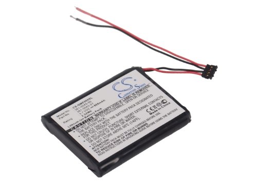 CS-GME500SL Batería 600mAh Compatible con [Garmin] 010-01626-02, 4RL58983, Edge 200, Edge 205, Edge 500, Edge 520, Edge 820, Edge Explore 820 sustituye 361-00043-00, para 361-00043-01, para 361-0043-