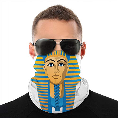 Cubierta Escudo, Multi Bandanas para Al aire libre Egipcio de oro faraón entierro cubierta de la mitad de la cubierta