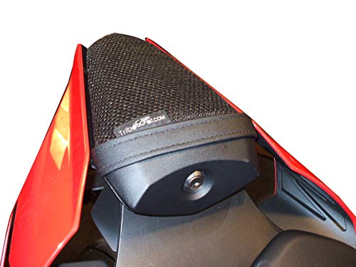 Cubierta TRIBOSEAT para Asiento Antideslizante Accesorio Personalizado Negro Compatible con Yamaha YZF R1 (2015-2020)