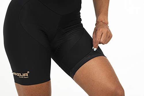 Culotte Pro 600 Mujer Corto Ciclismo // Pierna Terminada en Silicona con Láser Sin Costura // Tirantes Elásticos y Sin Costura // Badana Plus Coolmax // Textiles con Tecnologías X-Static y Sanitazed