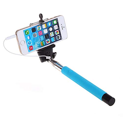 Cxp Boutiques Palos Selfie Selfie Sticks 100cm Selfie Palo con Mando a Distancia Botón de Disparo de 3,5 mm Cable con conexión de Cable Selfie Monopod for Barritas Móvil Selfie (Color : D)
