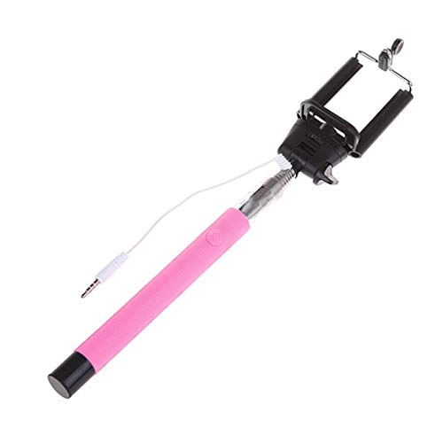 Cxp Boutiques Palos Selfie Selfie Sticks 100cm Selfie Palo con Mando a Distancia Botón de Disparo de 3,5 mm Cable con conexión de Cable Selfie Monopod for Barritas Móvil Selfie (Color : D)