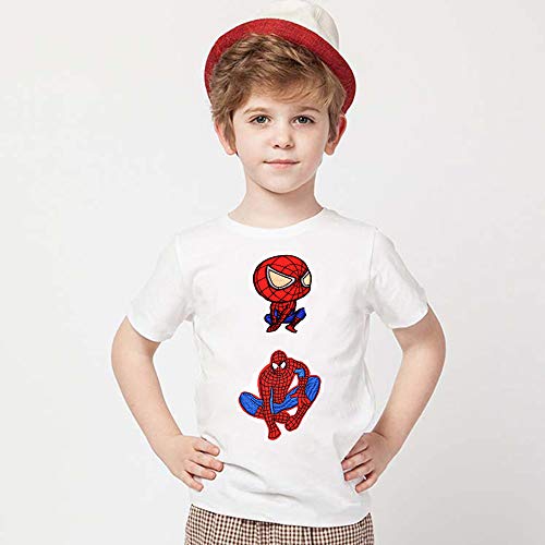 CYWQ - 15 parches de Spiderman, aplicación con plancha, ideales para cazadoras vaqueras, bolsos, zapatos, gorras, etc., para niños y adultos