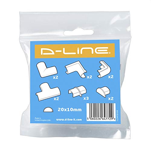 D-Line Micro+ CLOAP2010W | Canaletas para cables | Multipaquete de Accesorios