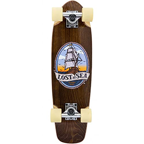 D Street Cruiser Lost At Sea Factory - Tabla de skate (19 cm), color marrón