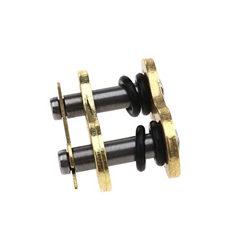 D2D 525 - Remache de cadena de eslabones de oro con anilla en X para motocicleta, piezas de repuesto para cadenas 525VX G&B525VX VX2.