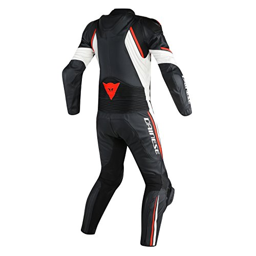 Dainese-AVRO D2 2 PCS Mono , Negro/Blanco/Rojo-Fluo, Talla 54