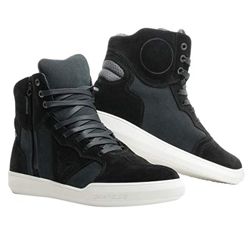 Dainese Metropolis D-WP Shoes, Zapatos Moto Impermeables Hombre, Negro/Antracita, 44 EU