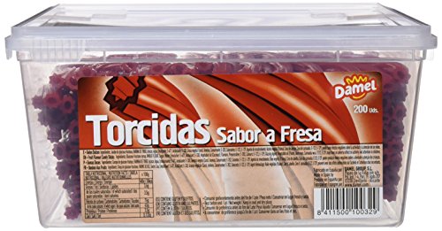 Damel - Torcidas - Sabor a fresa - 200 unidades