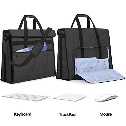 Damero Bolsa para Apple iMac 27 Pulgadas, Organizador para iMac 27", Almacenamiento para iMac 27 Pulgadas y Otros Accesorios (Apto para Apple iMac de 27 Pulgadas, Negro)