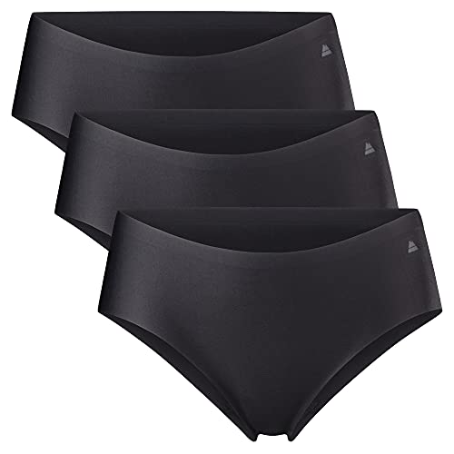 DANISH ENDURANCE Microfiber Sports Hipster 3 Pack (Negro, Medium)