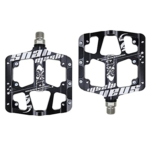 DANLINI Aluminum Alloy Sealed 3 Bearing Anti-Slip Bicycle Pedals Flat Foot Ultralight Mountain Bike Pedals MTB Bicycle Parts,Black