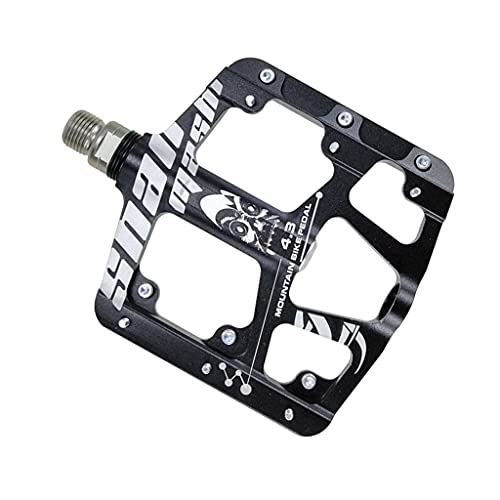 DANLINI Aluminum Alloy Sealed 3 Bearing Anti-Slip Bicycle Pedals Flat Foot Ultralight Mountain Bike Pedals MTB Bicycle Parts,Black