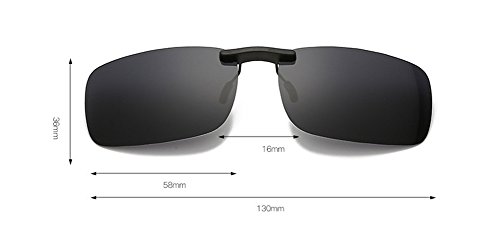 DAUCO Gafas de Sol Polarizadas Clip Lentes de Espejo de Hombre Mujer Unisex Deportes