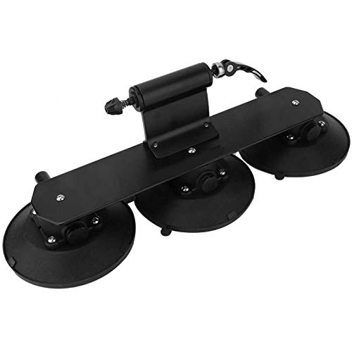 DAUERHAFT Portaequipajes para Transporte de Bicicletas con Ventosa Portabicicletas para Montaje en el Techo Portabicicletas para Montaje en el Techo, para Bicicletas de montaña para la mayoría de los