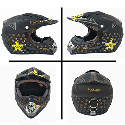 DBSCD Kids Motocross Helmet,- Motocross Helmet,for Dirt Bike Off Road Downhill Dirt Bikes MTB BMX Motorbike Full Face Mountain Bike Helmet