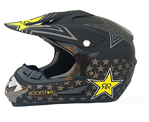 DBSCD Kids Motocross Helmet,- Motocross Helmet,for Dirt Bike Off Road Downhill Dirt Bikes MTB BMX Motorbike Full Face Mountain Bike Helmet