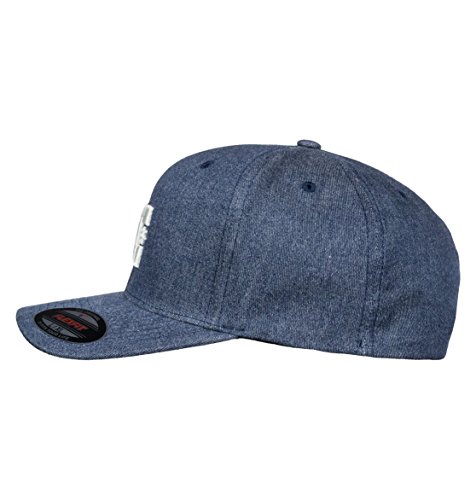 DC Shoes Capstar TX - Gorra Flexfit para Hombre Gorra Flexfit®, Hombre, Dark Indigo, S/M