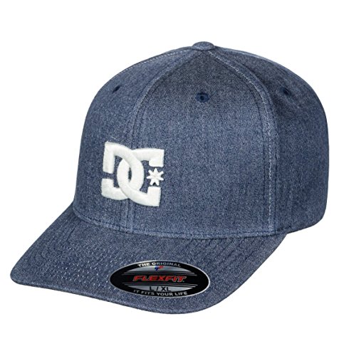 DC Shoes Capstar TX - Gorra Flexfit para Hombre Gorra Flexfit®, Hombre, Dark Indigo, S/M