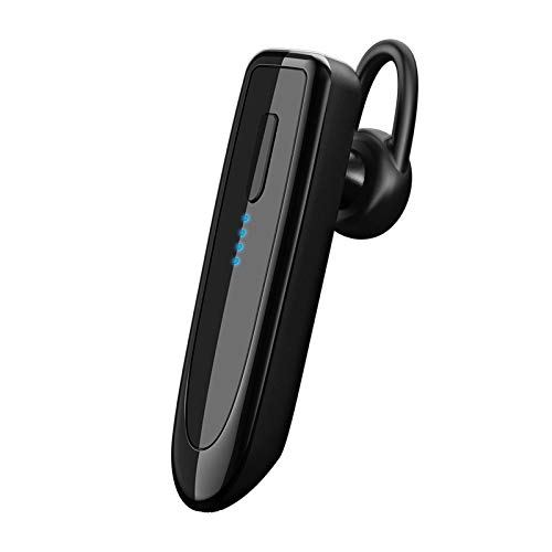 DCU Tecnologic | Auricular Mono Bluetooth 5.0 | Manos Libres | Inalámbrico | con Micrófono | Batería Larga Duración (Negro)