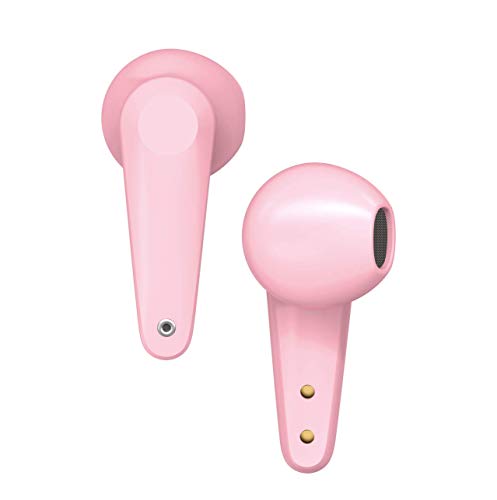 DCU Tecnologic | Earbuds | Auriculares Bluetooth 5.0 | Control Táctil | Inalámbrico | con Micrófono | Ultraligeros (Rosa)