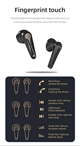 DCU Tecnologic | Earbuds | Auriculares Bluetooth 5.0 | Control Táctil | Inalámbrico | con Micrófono | Ultraligeros (Rosa)