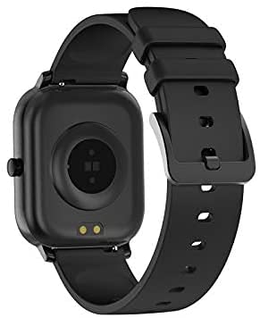 DCU TECNOLOGIC | Pack Smartwatch Reloj Inteligente + Auriculares Bleutooth 5.0 | Earbuds con Microfóno | Pulsera de Actividad IP67 | Ultrligeros | Control Táctil | Negro