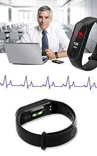 DCU TECNOLOGIC | Pulsera de Actividad | Smart Band | Reloj Inteligente | Pantalla Táctil | IP68 | Compatible con iOS y Android | Negro