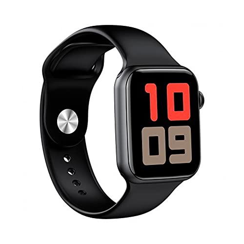 DCU TECNOLOGIC | Smartwatch Colorful | Reloj Inteligente Notificaciones Apps y Llamadas | 8 Modos de Deporte | IP67 | 2 Correas en TPU Negro + Azul Marino