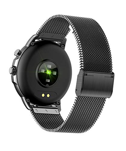 DCU TECNOLOGIC | Smartwatch | Reloj Inteligente | Pulsera de Actividad IP67 | Pantalla táctil Full Color Dinamic UI | Control de Smartphone | Deporte | Metal (Negro)